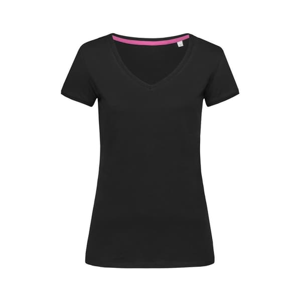 Stedman Womens/Ladies Megan V Neck Tee Black Opal S