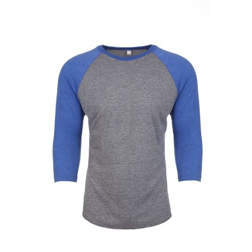 Bild av Next Level Vuxna Unisex Tri-Blend 3/4 ärm Raglan T-shirt