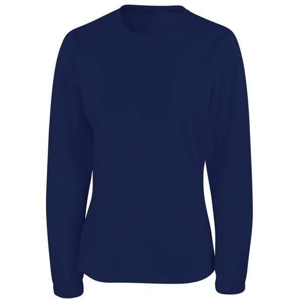 Spiro Ladies/Womens Sports Quick-Dry Long Sleeve Performance T-Shirt Navy S