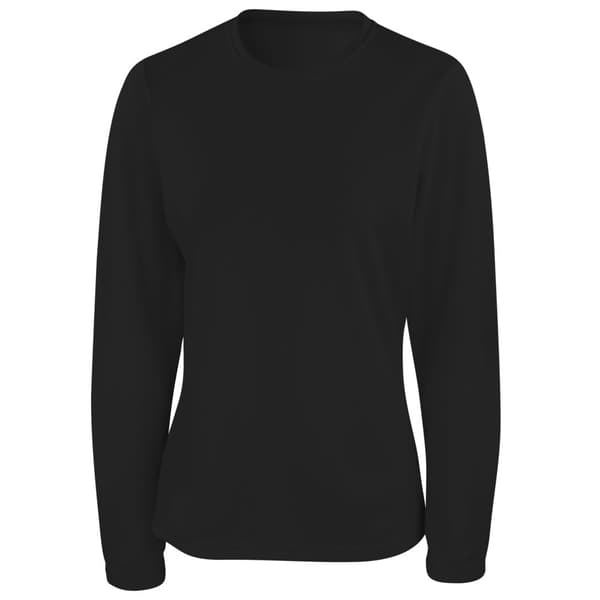 Spiro Ladies/Womens Sports Quick-Dry Long Sleeve Performance T-Shirt Black XS