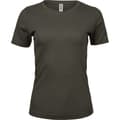 Miniatyrbillede 1 af 2: Tee Jays Interlock kortærmet T-shirt med korte ærmer til kvinder/damer