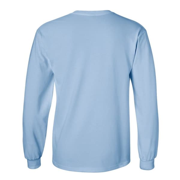 Gildan Mens Plain Crew Neck Ultra Cotton Long Sleeve T-Shirt