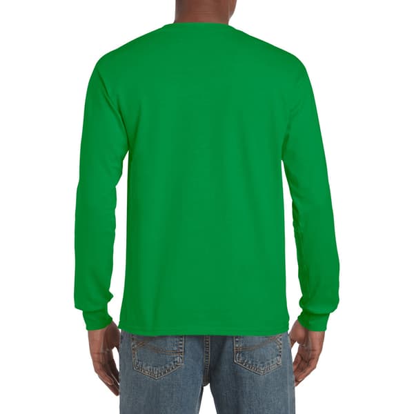 Gildan Mens Plain Crew Neck Ultra Cotton Long Sleeve T-Shirt