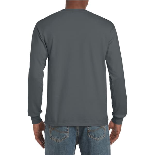 Gildan Mens Plain Crew Neck Ultra Cotton Long Sleeve T-Shirt