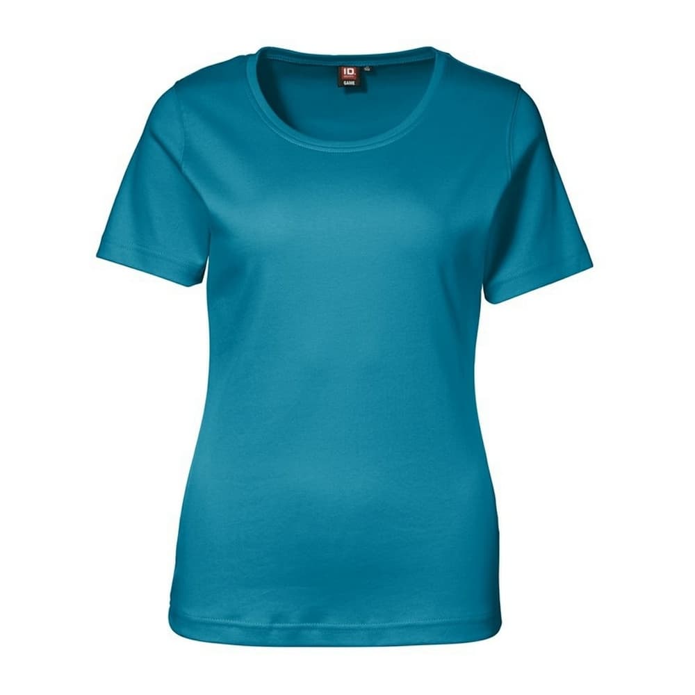 ID Kvinnor/Damer Interlock Fitted Kortärmad T-shirt med kort ärm