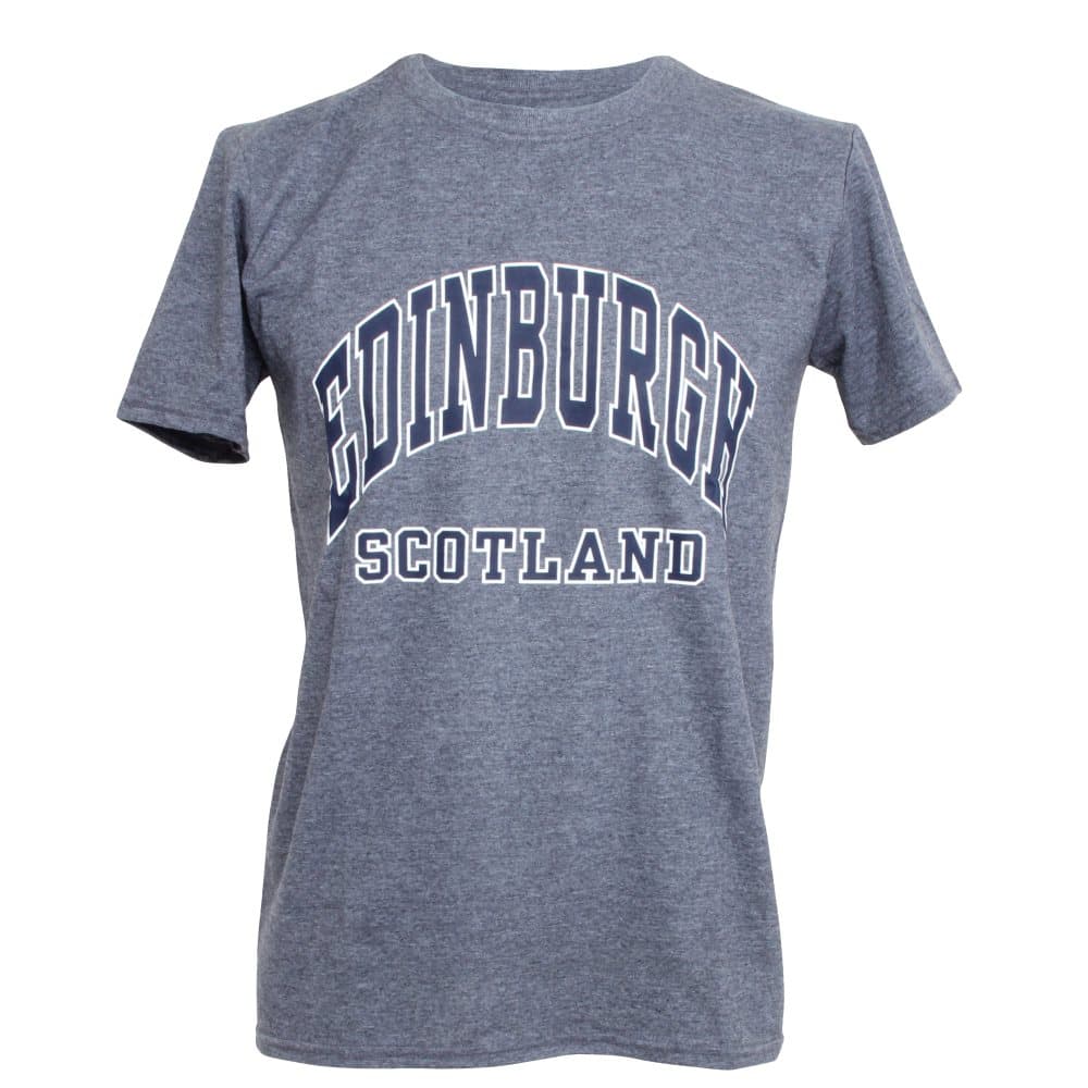Herr Edinburgh Scotland Print kortärmad T-shirt/Top
