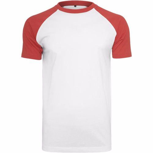Bild av Build Your Brand Raglan kontrast kortärmad T-shirt för herrar