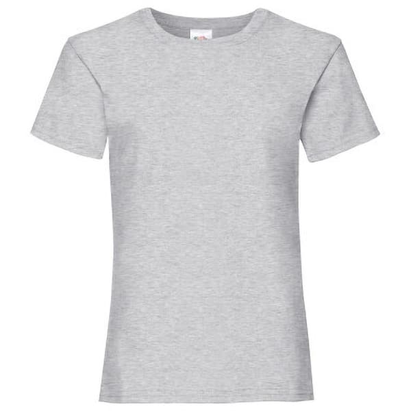 Fruit of the Loom Girls Valueweight T-Shirt (Förpackning med 2 st)