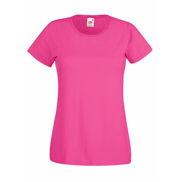 Womens/Ladies Value Fitted Short Sleeve Casual T-Shirt