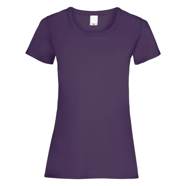 Womens/Ladies Value Fitted Short Sleeve Casual T-Shirt