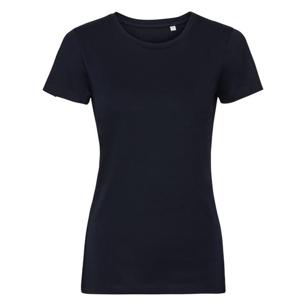 Russell Dame/Dame Authentic Pure Organic Tee til kvinder/damer