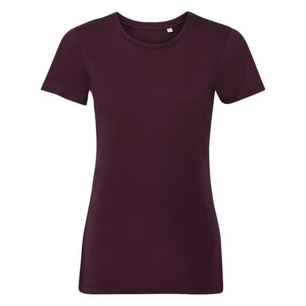 Russell Dame/Dame Authentic Pure Organic Tee til kvinder/damer