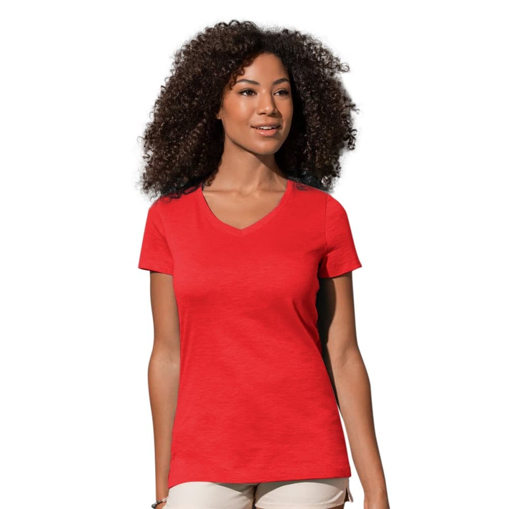 Stedman Stars Kvinnor/Damer Sharon Slub V Neck T-Shirt