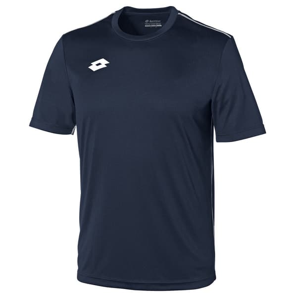 Lotto Junior Unisex Delta Jersey Short Sleeve Shirt Navy/White 2XSB