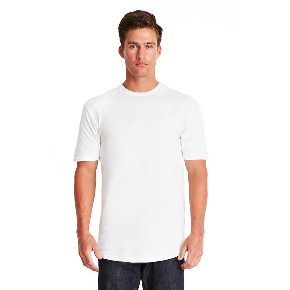 Next Level T-shirt i bomull med lång kropp för män