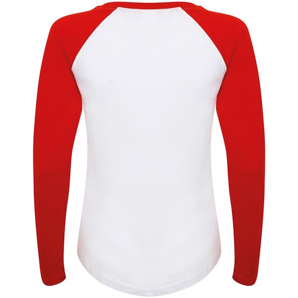 Skinnifit Womens/Ladies Long Sleeve Baseball T-Shirt
