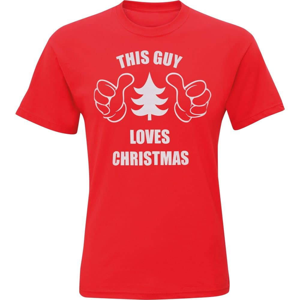 Christmas Shop Mens Denna kille älskar jul kortärmad T-Shirt
