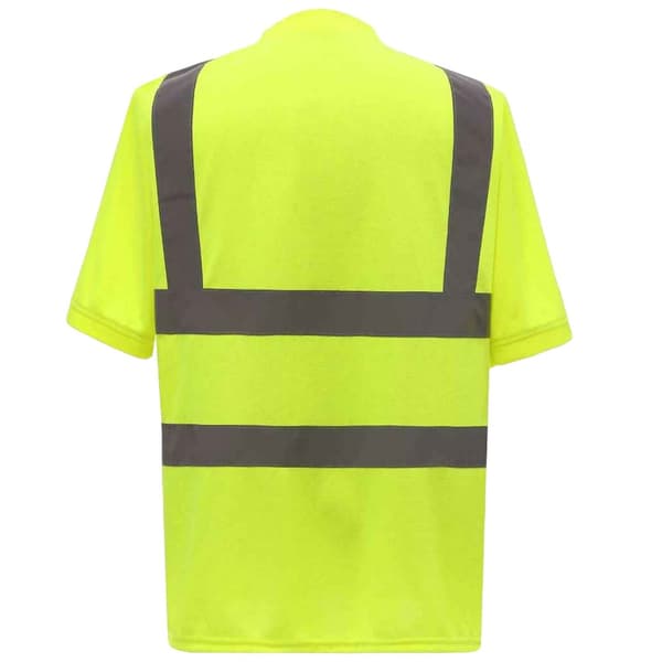 Yoko Kortärmad kortärmad T-shirt för män i Hi-Vis