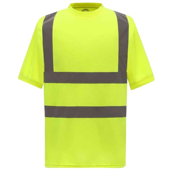 Yoko Kortärmad kortärmad T-shirt för män i Hi-Vis