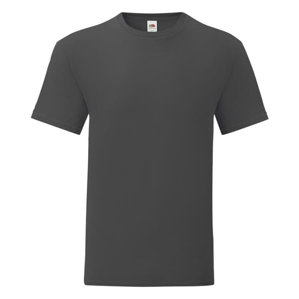 Fruit Of The Loom Mens Iconic T-Shirt Light Graphite Grey 3XL Fruit Of The Loom Mens Iconic T-Shirt Light Graphite Grey 3XL