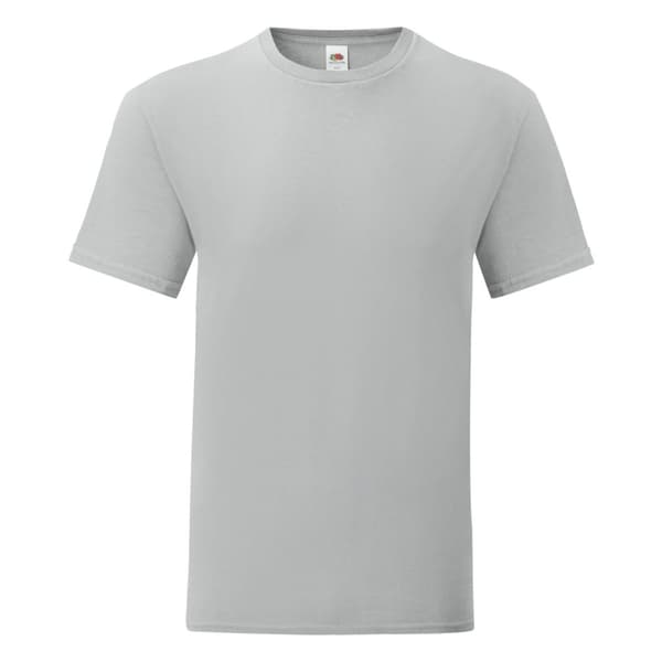 Fruit of the Loom Ikonisk T-shirt til mænd Zinc Grey L