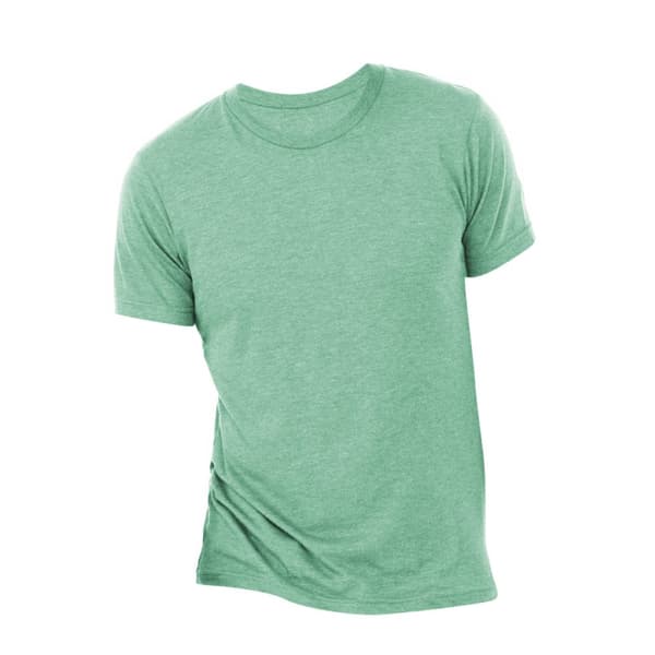 Canvas Mens Triblend Crew Neck Plain Short Sleeve T-Shirt för män
