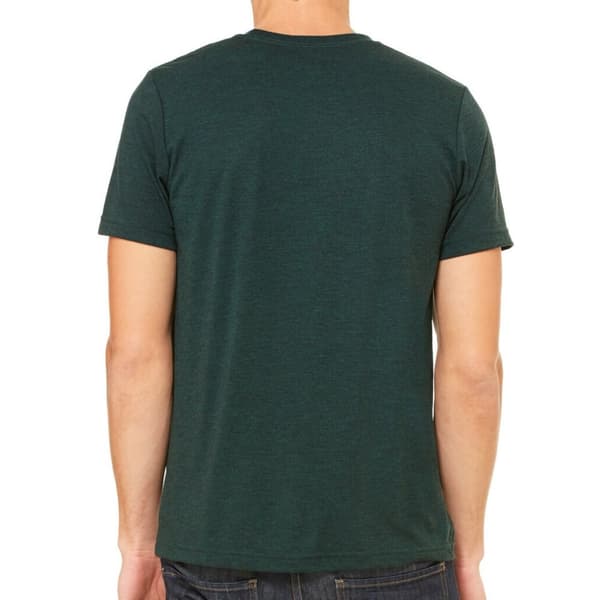 Canvas Mens Triblend Crew Neck Plain Short Sleeve T-Shirt för män