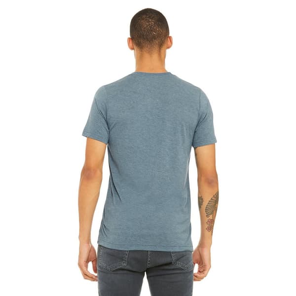 Canvas Mens Triblend Crew Neck Plain Short Sleeve T-Shirt för män