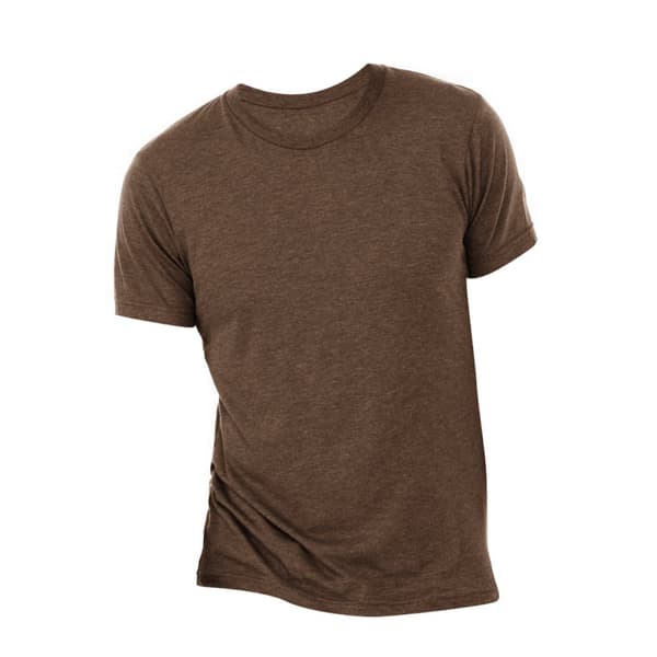 Canvas Mens Triblend Crew Neck Plain Short Sleeve T-Shirt för män