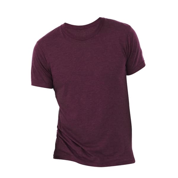 Canvas Mens Triblend Crew Neck Plain Short Sleeve T-Shirt för män