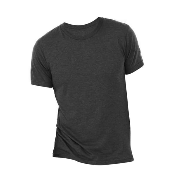 Canvas Mens Triblend Crew Neck Plain Short Sleeve T-Shirt för män