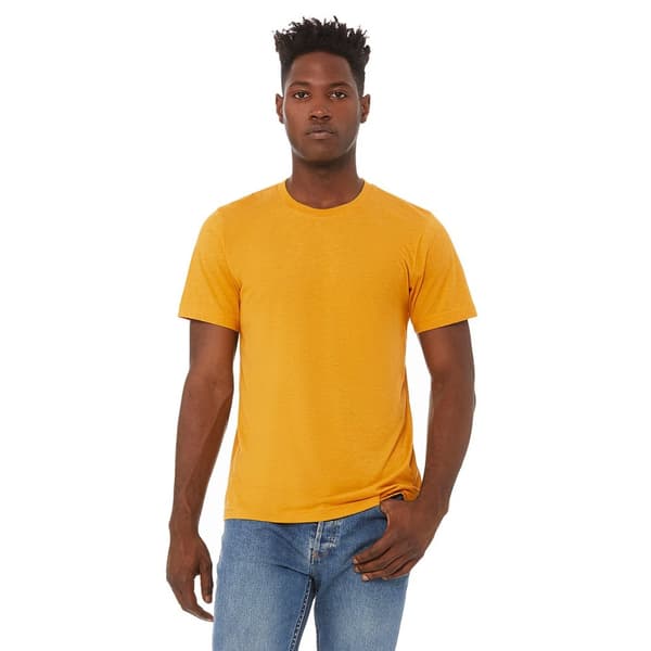 Canvas Mens Triblend Crew Neck Plain Short Sleeve T-Shirt för män