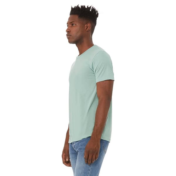 Canvas Mens Triblend Crew Neck Plain Short Sleeve T-Shirt för män