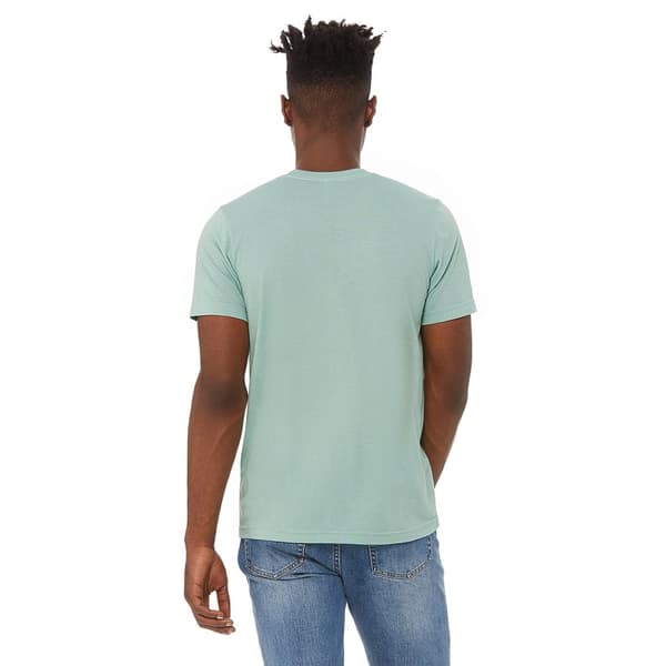 Canvas Mens Triblend Crew Neck Plain Short Sleeve T-Shirt för män
