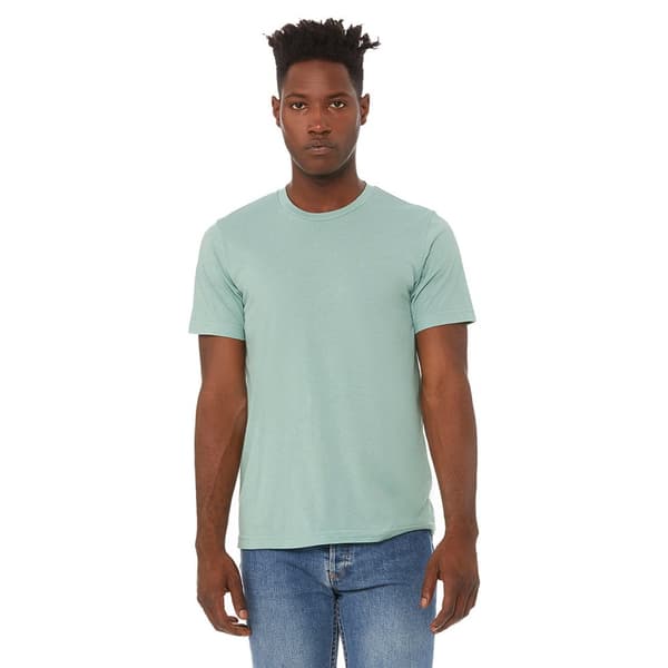 Canvas Mens Triblend Crew Neck Plain Short Sleeve T-Shirt för män