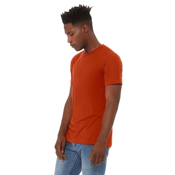 Canvas Mens Triblend Crew Neck Plain Short Sleeve T-Shirt för män