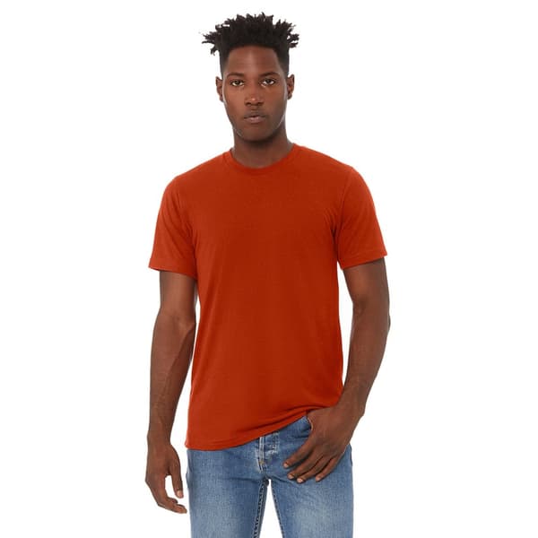 Canvas Mens Triblend Crew Neck Plain Short Sleeve T-Shirt för män