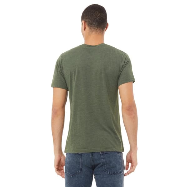 Canvas Mens Triblend Crew Neck Plain Short Sleeve T-Shirt för män