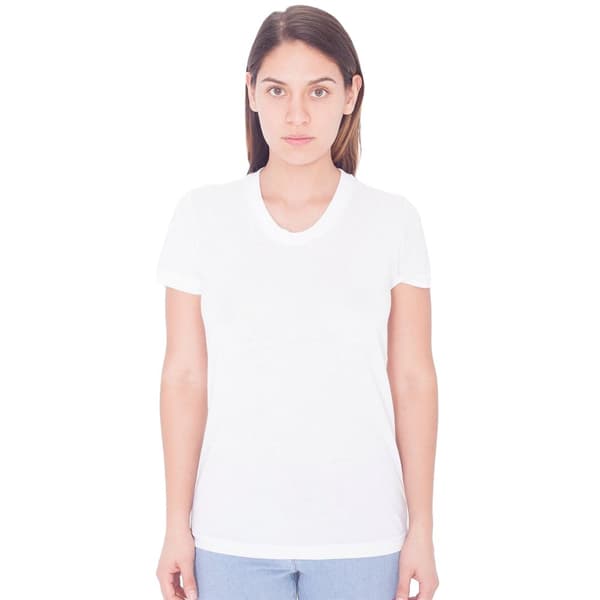 American Apparel Kvinnor/Damer kortärmad sublimations T-shirt White XL