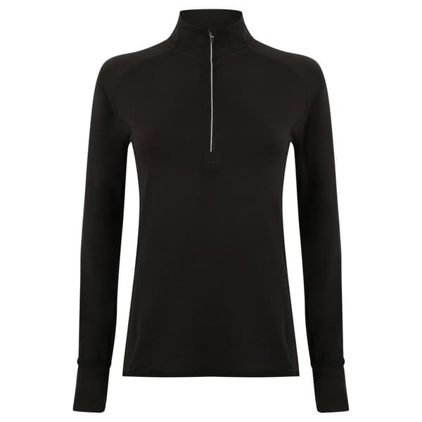 Tombo Womens/Ladies Long Sleeve Zip Neck Performance Top