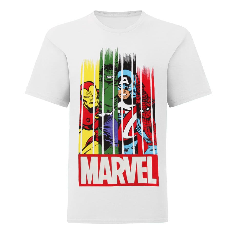 Marvel Group Childrens/Kids Stripe Fade T-Shirt