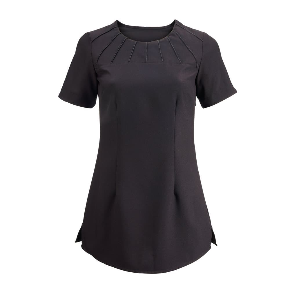 Alexandra Tunika med satintrim för kvinnor / Hälsa, skönhet och spa / Arbetskläder
