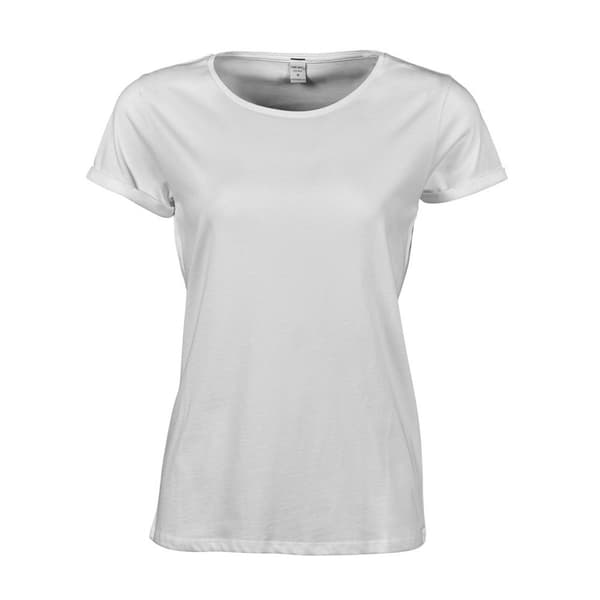 Tee Jays Womens/Ladies Roll Sleeve Cotton T-Shirt