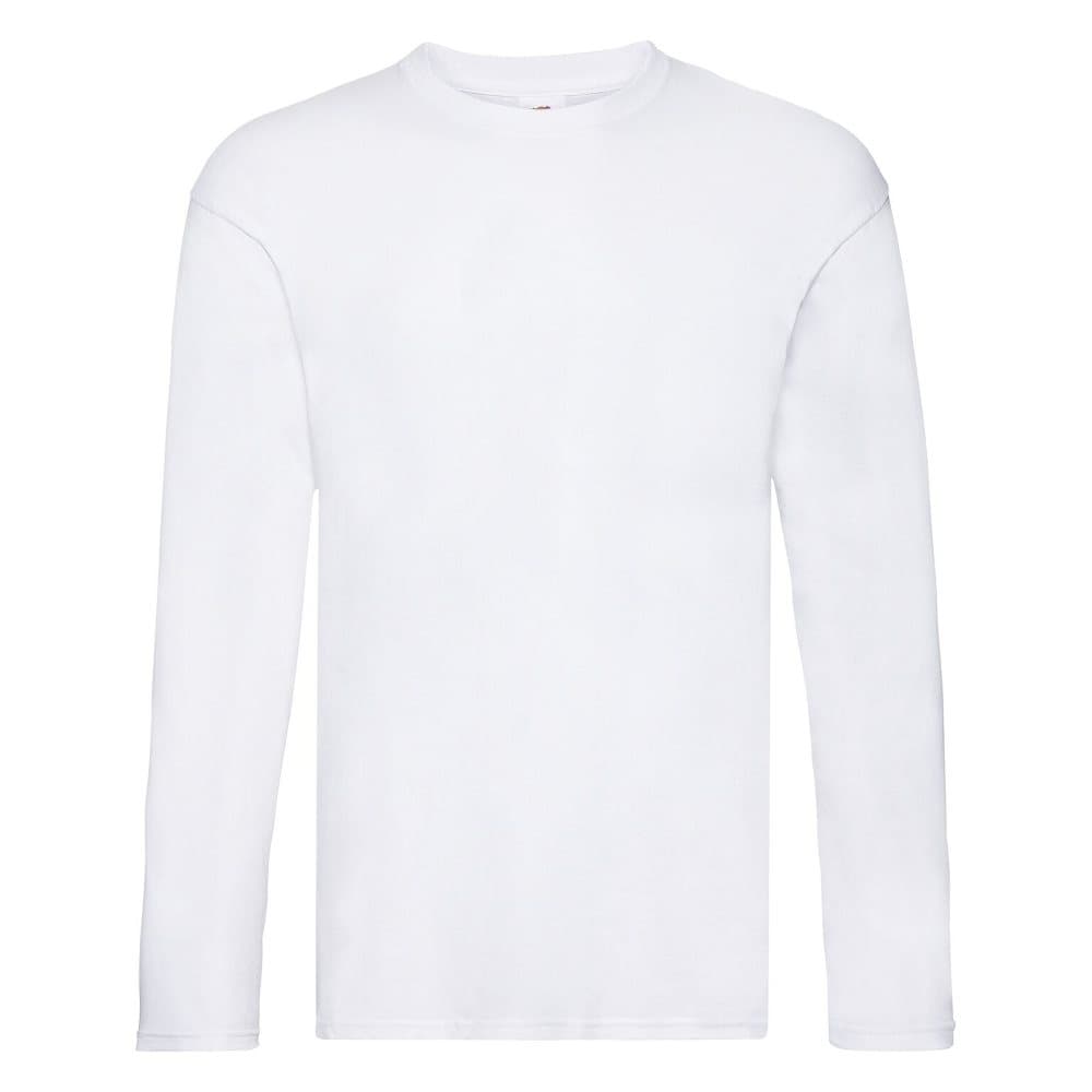 Fruit of the Loom Mens Original långärmad T-shirt