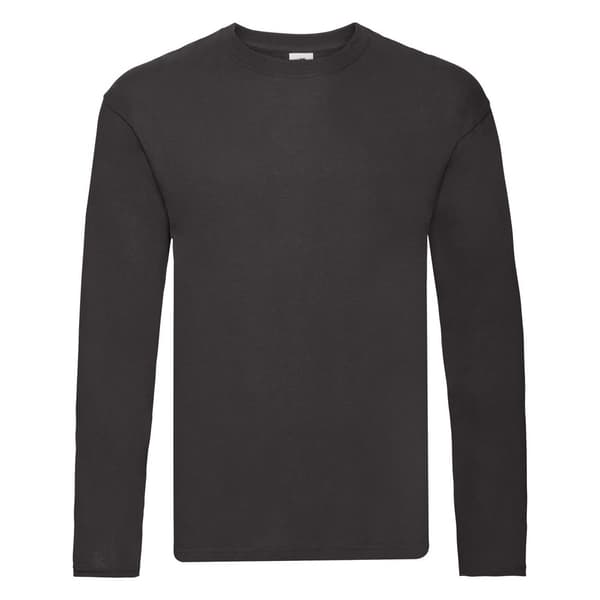 Fruit of the Loom Herre Original langærmet T-shirt til mænd Black 3XL Fruit of the Loom Herre Original langærmet T-shirt til mænd Black 3XL