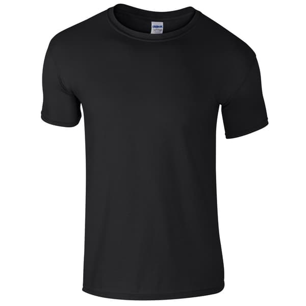 Gildan Mens Short Sleeve Soft-Style T-Shirt Black M