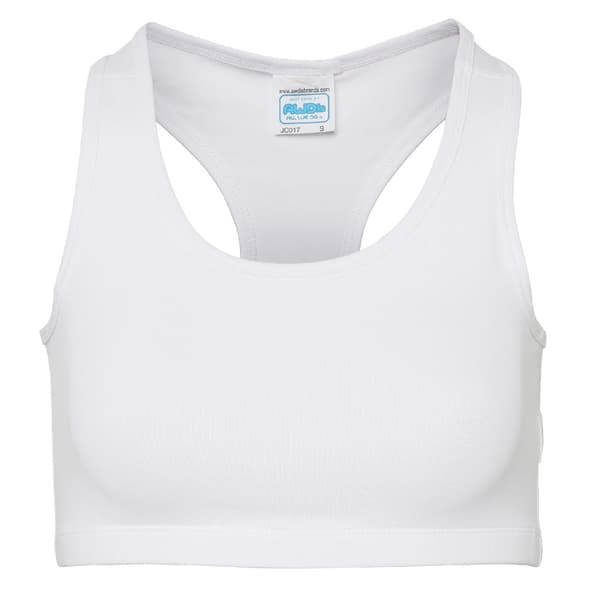 AWDis Just Cool Womens/Ladies Sleeveless Girlie Sports Crop Top