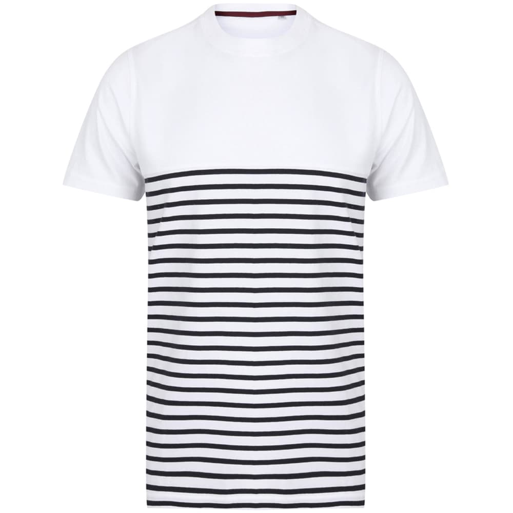 Front Row Vuxna Unisex bretonsk randig T-shirt