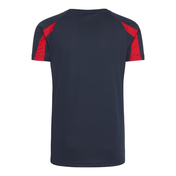 AWDis Just Cool Kids Unisex Contrast Plain Sports T-Shirt med kontrastfärgade mönster