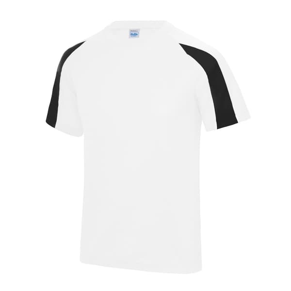AWDis Just Cool Kids Unisex Contrast Plain Sports T-Shirt med kontrastfärgade mönster